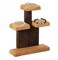Vintiquewise 3-Tier Wooden Tabletop Jewelry Display Stand Rustic Organizer for Necklace Bracelet Watch Bangle Ring & Earring with a Sturdy Natural Wood Base Ideal for Home Retail or Craft Fair Display